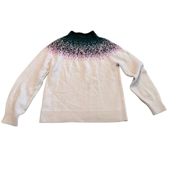 Cos Sweater Women's Size Small Long Sleeve High Neck Fair Isle Knit Jumper - Picture 3 of 9
